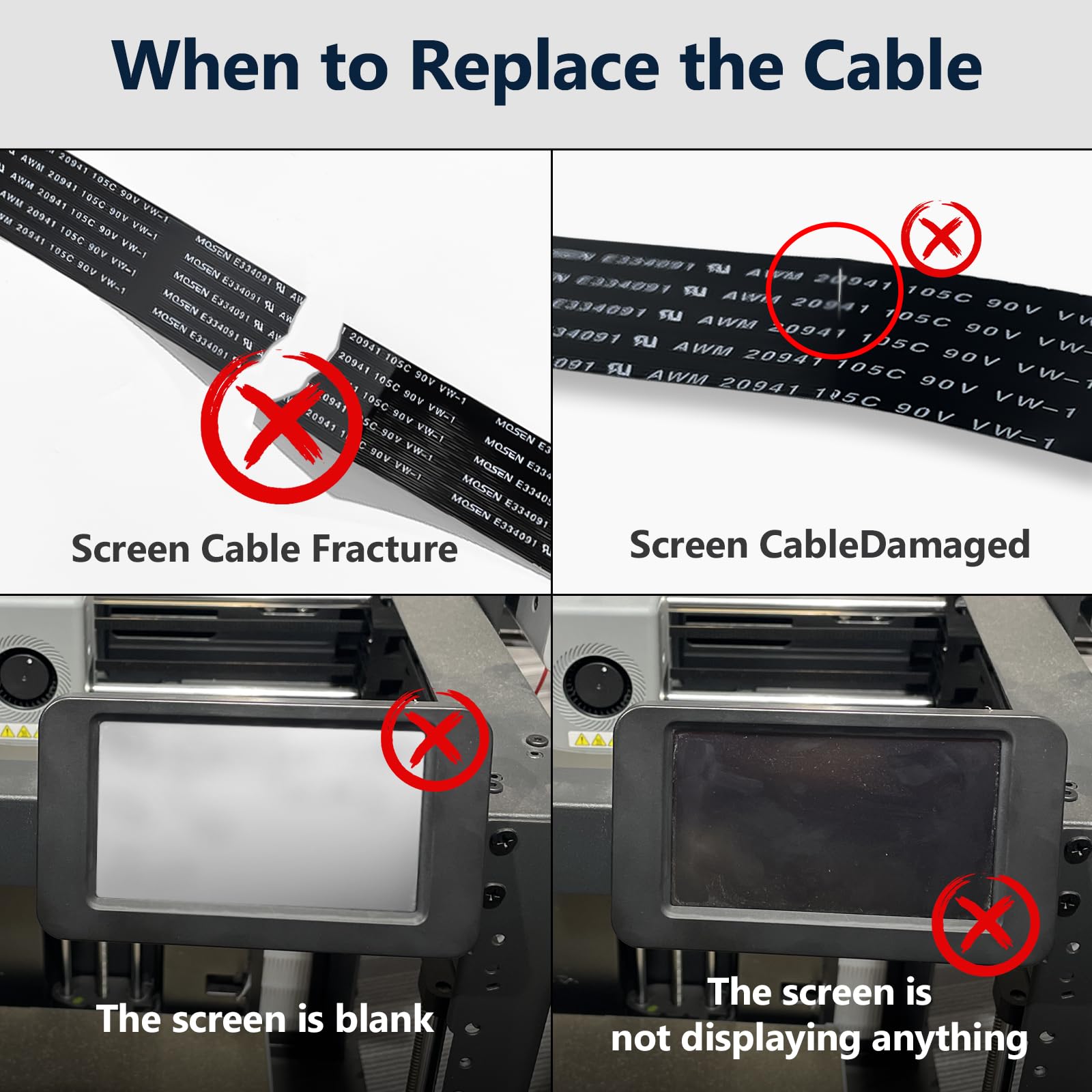 Amazon.com: Original AD Screen Cable for Flashforge AD5X/AD5M/AD5M